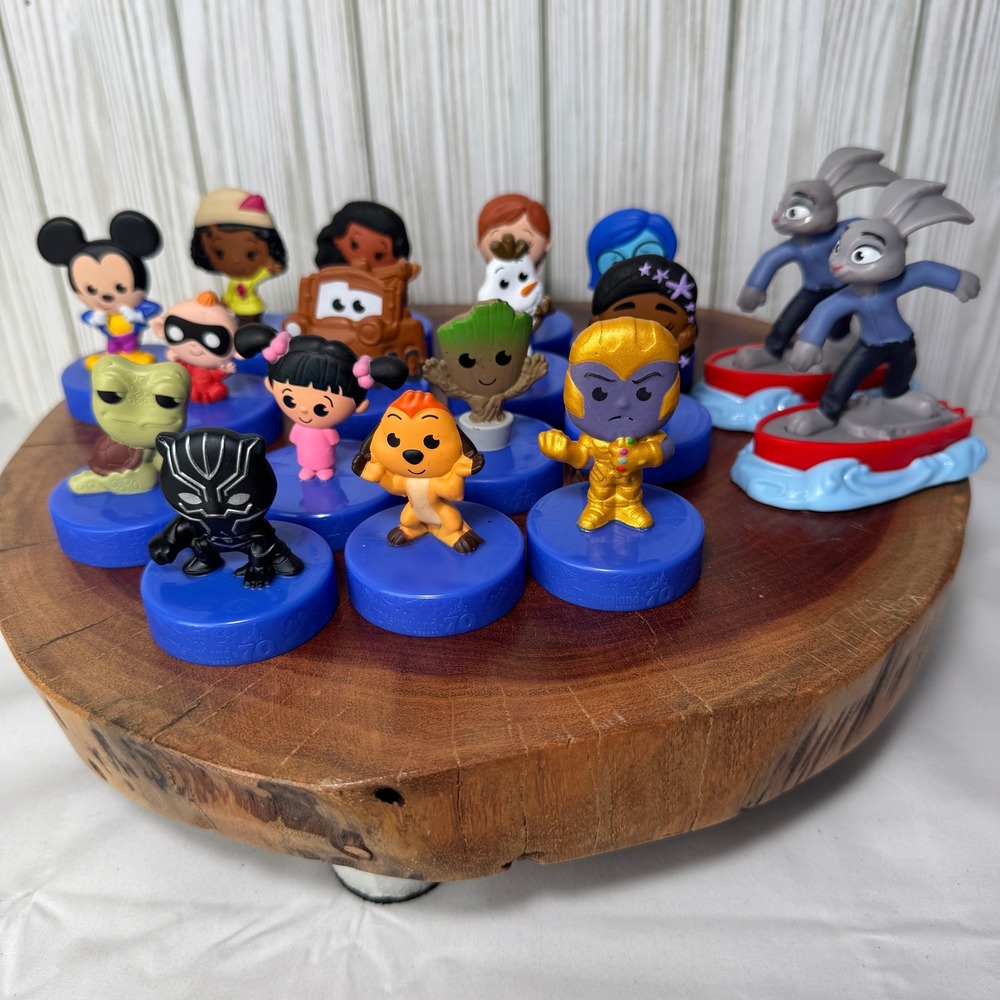 Disney‎ 70th Anniversary McDonalds Happy Meal Toys 2025 Lot Mickey Marvel Pixar